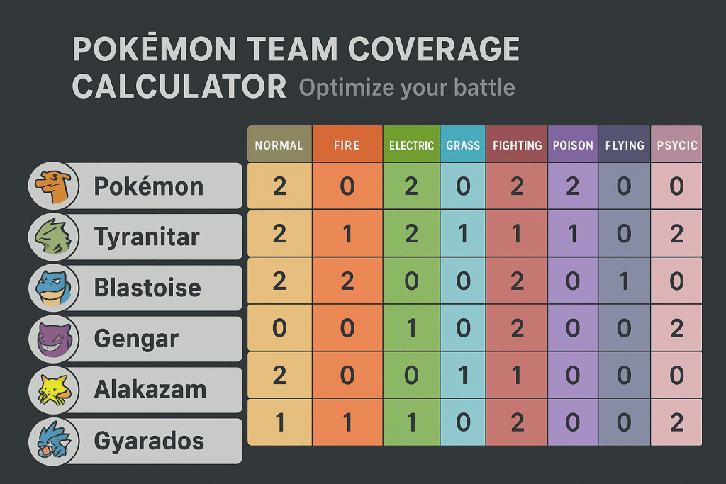 Pokémon Team Coverage Calculator